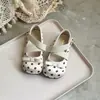 Zapatos de princesa de lunares retro para niñas, zapatos Mary Jane para niños, zapatos de cuero de suela blanda, bailarinas y zapatos planos