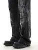 Jeans de Pierna Ancha Plisados con Estampado de Rayos Lavados Estilo Retro Americano para Hombres y Mujeres, Pantalones Rectos Ajustados Vintage Cleanfit