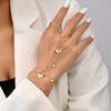 Pulsera anillo cadena estrella mariposa simple creativa de una pieza cadena para el dedo estilo celebridad de internet ins