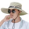 Chapéu de pescador grande de 15 cm para primavera e verão, chapéu de sol com proteção solar para homens, chapéu de pesca ao ar livre, chapéu de montanhismo com proteção UV