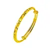 Kaiwei moda chapado en oro Vietnam chapado en oro pulsera estrellada flor de coche pulsera de empuje y tirón esmerilada pulsera estrellada