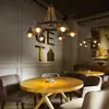 Lustre vintage estilo country americano, luz para sala de estar, design com contas de madeira envelhecida, luz de vela estilo francês para quarto e sala de jantar, iluminação decorativa para pousadas