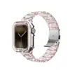 Set de Correa de Reloj Camaleón Adecuado para Apple Watch Apple Watch con Purpurina Iwatch10 Correa de Reloj Transparente