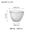 Estilo Japonês Mestre Kung Fu Copo Único Copo de Chá de Vidro Artesanal Copo Pequeno para Água Martelado Pintado de Dourado Taça de Vinho