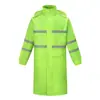 Impermeable de una pieza largo reflectante de doble capa de tela Oxford, Protección laboral a prueba de tormentas para todo el cuerpo, Impermeable de emergencia sanitario para exteriores, Personalizable