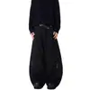 2026 Nuevos Pantalones Curvos a Medida de Gama Alta para Nicho con Botones y Pliegues, Pantalones de Vestir Casuales de Pierna Ancha Estilo High Street Americano para Hombre