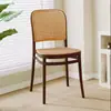 Sillas apilables de respaldo estilo nórdico, adecuadas para uso comercial y doméstico, sillas de comedor populares, juegos de mesa y silla para ocio, sillas pequeñas de mimbre de plástico