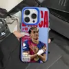 Estrelas do Futebol Transfronteiriças São Adequadas para Capas de Celular Apple 15Plus Europeu e Americano 16Promax Iphone17 Estiloso 14 Moda 13