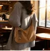 Bolsa Grande de Capacidade Fosca Retrô Feminina 2026 Nova Bolsa de Ombro Único Versátil para o Dia a Dia Bolsa Transversal Bolsa Tote
