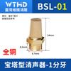 Silenciador de válvula solenoide pneumática Wzhiteng Hongdiao Silenciador ajustável tipo pagode filtro componentes pneumáticos BSL
