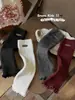 Calcetines Gruesos para Niños, Calcetines Holgados para Niñas, Estilo Nuevo Otoño e Invierno 2025, Borde con Volantes, Calcetines Cálidos hasta la Pantorrilla, Cubre Calcetines de Punto