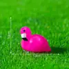 Transfronterizo Nuevo Producto Creativo Muñeco Flamenco DIY Accesorios de Decoración Mini Escritorio Micro Paisaje Resina Pequeños Adornos