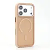 Adecuado para funda de teléfono móvil Apple 18Promax, Succión Magnética Mate con Sensación de Piel, Funda Protectora Engrosada Anticaídas 17E, Antihuellas 16E