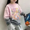 Sudadera de otoño para niña 2026 nuevo estilo suéter de otoño e invierno para niño de manga larga top casual moderno con estampado