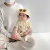 Ropa para Bebé, Estilo Delgado de Verano, Mamelucos de Manga Corta para Niños, Ropa para Salir en Verano, Atuendos Dopamina de Moda para Bebés Pequeños