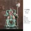 Dioses de la Puerta de Cerámica Hong y Ha Figuras Creativas Estatua Decoración de Sala de Estar Entrada Decoración Estilo Chino Decoración del Hogar Regalo de Inauguración