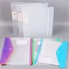 Carpeta de 3 anillas para hojas sueltas, transparente, para guardar hojas de examen de datos, carpeta de música, libro de colección para pasar páginas, bolsa de archivo, nueva transfronteriza
