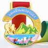 Medallas de Senderismo y Montañismo con Medallas Metálicas Grabadas y Tarjetas Conmemorativas para Eventos de Acampada al Aire Libre y Maratones de Aterrizaje