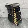 Armário de Ferramentas de Aço Inoxidável para Barbearia, Armário de Armazenamento para Salão de Beleza Salão de Cabeleireiro, Carrinho para Cabeleireiro Cabeleireiro