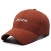 Sombrero Rojo Simple Letra Gorra con Visera para Mujer Primavera y Otoño Protección Solar Sombrero para el Sol Gorra de Béisbol para Hombre Transfronterizo