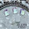 Aurora Fondo Plano Color Diamante Penetrante de Hielo Joyería Se puede DIY Libremente Estilo Cristal Amor Accesorios para Uñas Diamante JD-1359