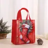 Sacola de TNT sacola de presente de Papai Noel sacola de tecido não tecido sacola de embalagem para compras sacola para viagem atacado