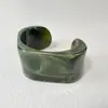 Joias Yongge Europeu e Americano Luxo Leve Irregular Pulseira de Resina Vintage de Alto Valor Estilo Aberto Largo Pulseira Transfronteiriça