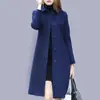 Abrigo de Lana para Mujer de Longitud Media Estilo Británico 2025 Primavera/Otoño Nuevo Ajuste Delgado Ropa Exterior para Mujer Mostrando Temperamento de Traje para Viajar al Trabajo