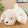 Boneca de Cachorro Pequeno de Pelúcia Branco, Almofada Confortável para Dormir Infantil, Brinquedo de Pelúcia Companheiro de Sono