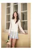 Nuevo cárdigan de punto para mujer de lana 100% con cuello redondo, popular y elegante, hecho de hilo Yangzi, lavable a máquina, lana Puyuan