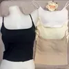 Top Camisola de Seda de Hielo Color Liso Espalda Descubierta Hermosa para Mujer, Estilo Delgado con Copas en el Pecho, Ajustado, Chica Atrevida, Fruncido, Cómodo, Top con Tirantes Espalda Descubierta
