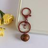 Pintura de color broche de langosta de ocho caracteres llavero de tres piezas accesorios de campana color caramelo adornos colgantes para bolsa de joyería diy