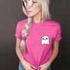 Fábrica de bordados de Dongguan, pegatinas de tela de Halloween con fantasma blanco, pegatinas bordadas con patrón decorativo, pegatinas de tela con parche
