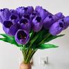 Meihe marca média tulipa casa flor artificial decoração de mão atacado hidratante sala de estar médio nórdico pu