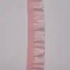 Renda Franzida Elástica Colorida em Estoque1,5Cm com Alta Elasticidade Colorida Acessórios para Vestuário Fornecidos Diretamente da Fábrica