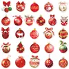 50 pegatinas de graffiti para decoración navideña, pegatinas impermeables para teléfonos móviles y ordenadores, venta al por mayor de pegatinas navideñas transfronterizas