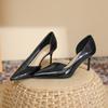 775-A5 Sandalias de Tacón de Aguja de Punta Estilo Hada Estilo Coreano para Mujer 2025 Verano Nueva Llegada Tacones Altos de Aguja de Punta para Mujer