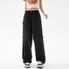 Pantalones de paracaidista rectos delgados de verano para exteriores para hombres y mujeres de calle alta de estilo americano, pantalones de protección solar de secado rápido para parejas