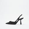 Zapatos Nuevos para Mujer Sandalias de Tacón Alto con Lazo Zapatos de Tacón de Aguja