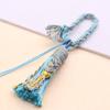 Pequena peça de mão com borla, combinação de cores, pingente feito à mão com borla, estilo nacional, alta qualidade, cordão para pendurar, acessórios para pendurar no carro, cordão decorativo para pendurar
