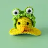 Nuevo anuncio de clip para el pelo de pato de ácido hialurónico lindo tridimensional tejido a crochet de lana para niños, clip superior de dibujos animados, envío gratis