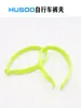 HUSOO Pinzas Reflectantes para Pantalones de Bicicleta, Hebillas para Pantalones de Bicicleta, Anillos de Plástico Fluorescente Verde para Pantalones, Ciclismo