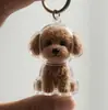 Llavero Recogedor de Pelo de Cachorro Lindo Colgante Creativo para Mochila Regalo de Año Nuevo