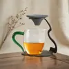 Nuevo Estilo Colador de Té Xiangyun Sin Poros y Filtro Integrado Taza de Ceremonia Embudo Filtro de Café Juego de Té para Preparar Té, Filtro de Cerámica