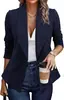 2026 Amazon Europa y América Primavera y Otoño Nueva Chaqueta de Traje para Mujer Sin Planchar Casual Traje Superior Ropa Profesional para Mujer