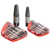 Extractor de tornillos de cabeza rota, 5 piezas, 6 piezas, juego de extractores de desmontaje de cables deslizantes rotos de doble cabeza, herramienta de extracción de 4 y 6 puntas