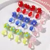 Pequeño colgante de gota de agua de cristal de fruta Joker fresco para horquilla tejida a mano DIY, accesorios para el cabello, material para pendientes, venta al por mayor