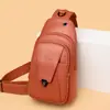 Bolsa de Peito Masculina, Bolsa Transversal de Couro Bovino, Bolsa Esportiva Casual para Homens, Bolsa de Ombro Multifuncional, Bolsa de Cintura de Couro para Viagem de Negócios ao Ar Livre para Homens