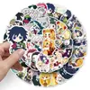 50 Pegatinas de Kimetsu no Yaiba Versión Q Anime Japonés Creativas Impermeables Decorativas Guka Funda para Teléfono Móvil Pegatinas para Cuaderno