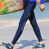 Traje de baño de dos piezas para adolescentes, top de manga corta, bañador de manga larga, conjunto de traje de baño para hombre con protección solar, equipo completo de natación